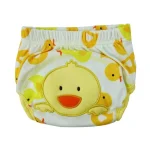 Culottes d&rsquo;entraînement réutilisables en coton couches lavables pour bébé et enfant design canard 01 ans