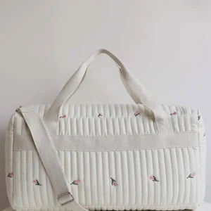Sac de maman tulipe matelassé sac à couches design floral polyvalent pour maternity et bébé grande capacité style moderne tissu doux