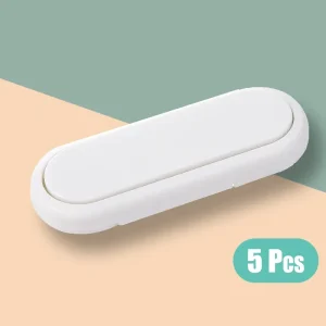 Serrure bébé enfants serrures de sécurité serrure de porte d&rsquo;armoire bébé protection réfrigérateur enfants tiroir serrures enfant serrure de sécurité – White-5 Pcs