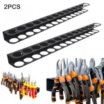 Organisateur mural d&rsquo;outils à main support de tournevis pinces marteau et clé rangement atelier garage hangar  2 pièces