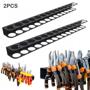 Organisateur mural d&rsquo;outils à main support de tournevis pinces marteau et clé rangement atelier garage hangar  2 pièces
