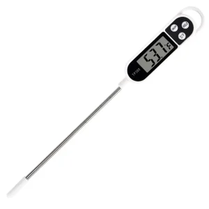 Thermomètre numérique cuisine TP300 acier inoxydable affichage numérique sonde 15cm BBQ four viande eau huile température précision alimentaire outils cuisine moderne pratique