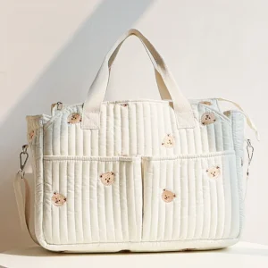 Sac à main bébé multifonctionnel design ours grande capacité messager sac à langer pratique