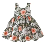 Robe princesse floral enfant coton polyester 46 ans été fêtes anniversaire sortie occasion spéciale fille mode été