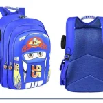 Sac à dos enfant design coloré roues et compartiments usage scolaire et quotidien sac à langer poussette accessoire bébé école