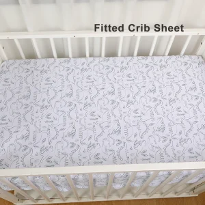 Draphousse bébé lit berceau imprimé dinosaures feuilles 1 pièce 100% polyester uni saison universel style moderne doux confortable Draphousse bébé lit berceau imprimé dinosaures feuilles 1 pièce 100% polyester uni saison universel style moderne doux confortable