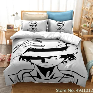 Ensemble de literie Anime pour enfant housse de couette et taies d’oreiller personnages Luffy Zoro Nami Sanji style japonais qualité premium 100% coton drap de lit bébé Ensemble de literie Anime pour enfant housse de couette et taies d’oreiller personnages Luffy Zoro Nami Sanji style japonais qualité premium 100% coton drap de lit bébé