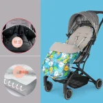 Sac de couchage universel étanche pour poussette chaud et confortable motif floral multicolore automne hiver  Accessoire bébé