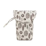 Housse de rangement pour bouteilles pochette organizer motifs feuilles durable moderne naturel portable