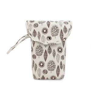 Housse de rangement pour bouteilles pochette organizer motifs feuilles durable moderne naturel portable