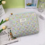 Sac à couches en tissu floral pour bébé organizer maman pochette rangement multifonctionnel style moderne doux pratique durables look coloré cadeau bébé