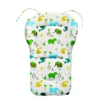 Support de bain pour bébé accessoire de sécurité pour bain tissu rembourré motifs animaux colorés design moderne confort bébé accessoire puériculture