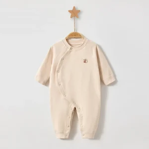 Combinaison bébé coton doux manches longues pyjama confortable 018 mois unisexe bébé nouveauné