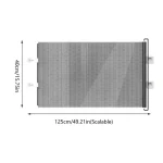 Barrière de sécurité pour bébé en métal perforé 125cm x 40cm fixation facile design moderne protection escaliers chiens usage domestique