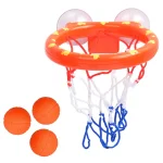 Jouet de bain pour bébé, Mini panier de tir, cadre, jouets, baignoire, tir, basket-ball, jeu d&rsquo;eau, ensemble de jouets avec 3 balles pour enfants – 3 balls