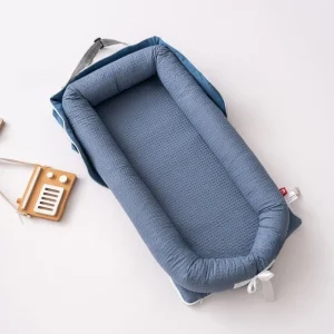 Lit Portable Nid de Bébé en Coton Respirant pour NouveauNé Confortable et Sécuritaire Design Minimaliste Portable pour Déplacements
