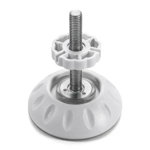 Pied de meuble en plastique et métal ajustable en hauteur 1 pièce stabilisateur pour tables chaises et armoires design moderne facile à installer Pied de meuble en plastique et métal ajustable en hauteur 1 pièce stabilisateur pour tables chaises et armoires design moderne facile à installer