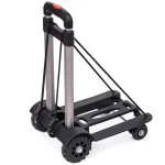 Chariot de transport pliable robuste 60kg sac à main roues portable usage domestique voyage sac à langer