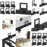 Support matelas épais antidérapant attaches pour cadre lit pince à matelas 6 pièces NSKI TOOL Store métal robuste protège matelas sécurité bébé confort durabilité