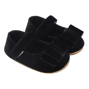 Chaussures plates bébé fille nœud velours semelle souple CPull coordonnées douces princesse accessoires articles bébé Chaussures plates bébé fille nœud velours semelle souple CPull coordonnées douces princesse accessoires articles bébé