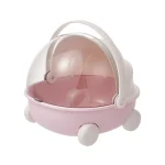 Boîte de rangement portable en plastique antipoussière pour jouets bébé organisation bureau coffre voiture rangement divers
