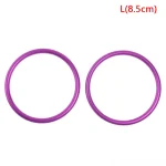 Anneaux de fronde en aluminium pour portebébés et écharpes 2 pièces diamètre 8.5 cm couleur violet