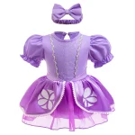 Robe princesse contes de fées enfant déguisement fête anniversaire carnaval accessoire cheveux fille vêtement occasion spéciale