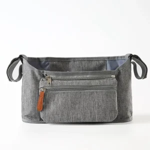 Organisateur de poussette multifonctionnel pour bébé sac de rangement portable avec compartiments pour bouteilles et gobelets Organisateur de poussette multifonctionnel pour bébé sac de rangement portable avec compartiments pour bouteilles et gobelets