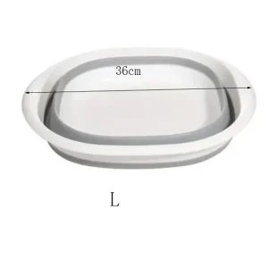 Lavabos pliants en plastique lavabos portables baignoire à linge pliante adulte bébé bassin de bain salle de bain accessoires de cuisine lavabo – Grey-L Lavabos pliants en plastique lavabos portables baignoire à linge pliante adulte bébé bassin de bain salle de bain accessoires de cuisine lavabo – Grey-L