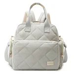 Sac à dos étanche DUOHUI Oxford style matelassé poches multiples comfortable sac à dos pour maman voyage quotidien Oxford  Gray Bag