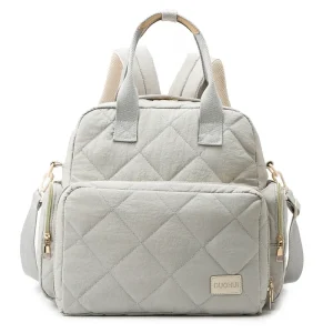 Sac à dos étanche DUOHUI Oxford style matelassé poches multiples comfortable sac à dos pour maman voyage quotidien Oxford  Gray Bag