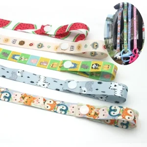 Porteceinture antichute pour poussette bébé accessoire sécurisé jouets tétines 5 motifs colorés