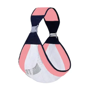 Portebébé sangle ronde ergonomique multifonctionnelle confortable et sécuritaire pour bébé rose pâle