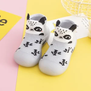 Chaussures enfants premières marche antidérapant coton animaux cactus 6M3Y