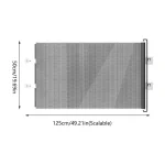 Barrière de sécurité rétractable en métal perforé pour portes escaliers et espaces 125cm x 50cm sans perçage design moderne et durable pour la maison