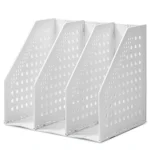 Classeur Rétractable Créatif et Pliable, Serre-Livres de Bureau, Étagère de Rangement de Fichiers Réglable T1, Fourniture de Bureau – White