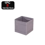 Organisateur vêtements bébé boîte rangement poussette conteneur textile pliable gris moderne solution rangement pratique bébé