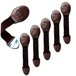 Ensemble de sangles de sécurité pour bébés et enfants 6 pièces nylon et plastique verrouillage sécurisé usage multibureau rangement et organisation