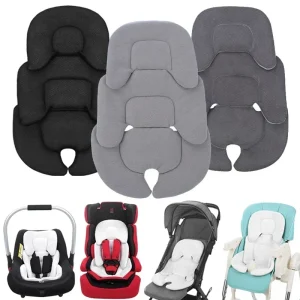Coussin de siège universel pour bébé doux et confortable 4 coloris ergonomique matelas pour poussette siège auto et chaise haute