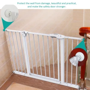 Barrière de sécurité murale pour bébé protection escalier et zones dangereuses design moderne matériaux durables 4 pièces Barrière de sécurité murale pour bébé protection escalier et zones dangereuses design moderne matériaux durables 4 pièces
