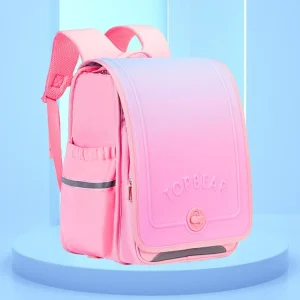 Sac à dos école enfants primaires design japonais dégradé rose TOPBEAR容量 grande capaçité polyester confortable portage