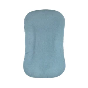 Housse de chaise longue en mousseline pour bébé, douce et amovible, en coton biologique, convient aux chaises longues pour nouveau-né, pour bébés garçons et filles, coussin de couchage – Blue Housse de chaise longue en mousseline pour bébé, douce et amovible, en coton biologique, convient aux chaises longues pour nouveau-né, pour bébés garçons et filles, coussin de couchage – Blue