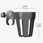 Portegobelet poussette rotation 360 degrés sécuritaire fixe ajustable tasse biberon accessoire bébé外出 quotidien noir
