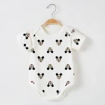 Body bébé Mickey Mouse respirant en coton doux idéal nouveauné habillé confortable et sécuritaire