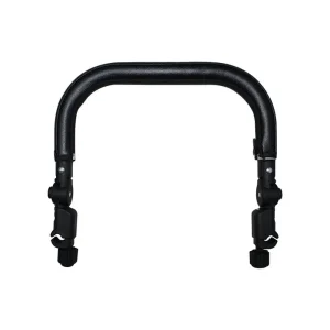 Main courante universelle Ushaped pour poussette landau barre parechocs bébé compatible multitubes cuir PU noir