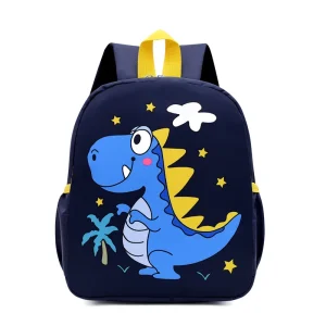 Sac à dos enfant dinosaure navy style étoilé confortable ajustable polyester doux idéal école sortie enfants garçons filles Sac à dos enfant dinosaure navy style étoilé confortable ajustable polyester doux idéal école sortie enfants garçons filles