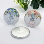 Badges personnalisés bébé éléphant baptême anniversaire cadeau naissance fille garçon 70 pièces