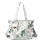 Sac à main matelassé pour poussette organisateur d&rsquo;articles pour bébé sac à main de grande capacité rangement de couches pour bébé sac à déjeuner de voyage de maternité  A3