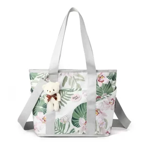 Sac à main matelassé pour poussette organisateur d&rsquo;articles pour bébé sac à main de grande capacité rangement de couches pour bébé sac à déjeuner de voyage de maternité  A3