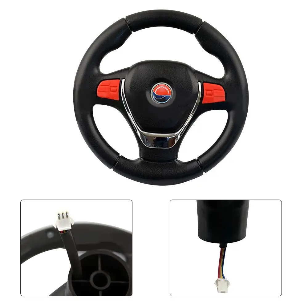 Volant de voiture électrique pour enfants jouet éducatif accessoire poussette version toutterrain musique S2388 S9088